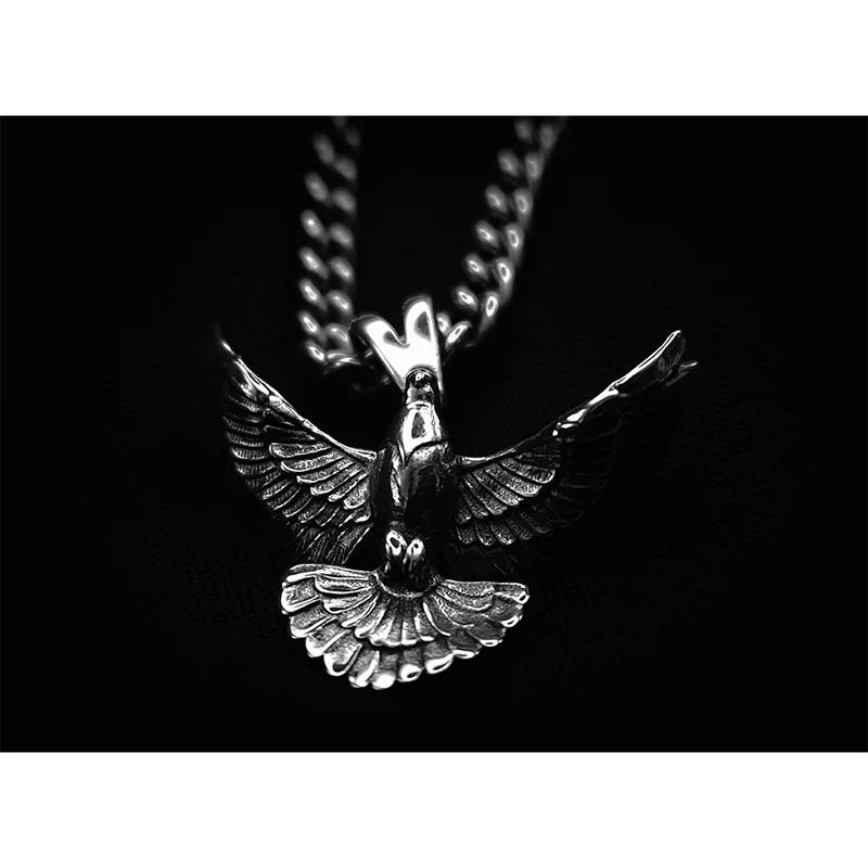 Handmade Sterling Silver Dove Pendant - Image 3